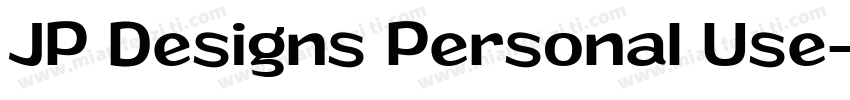 JP Designs Personal Use字体转换